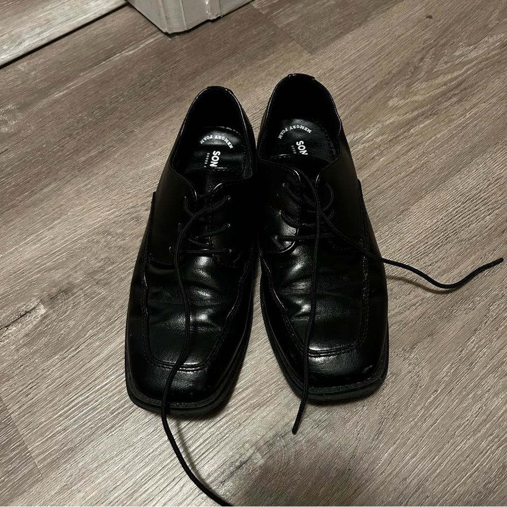 Sonoma Boys Black Oxford Dress Shoes